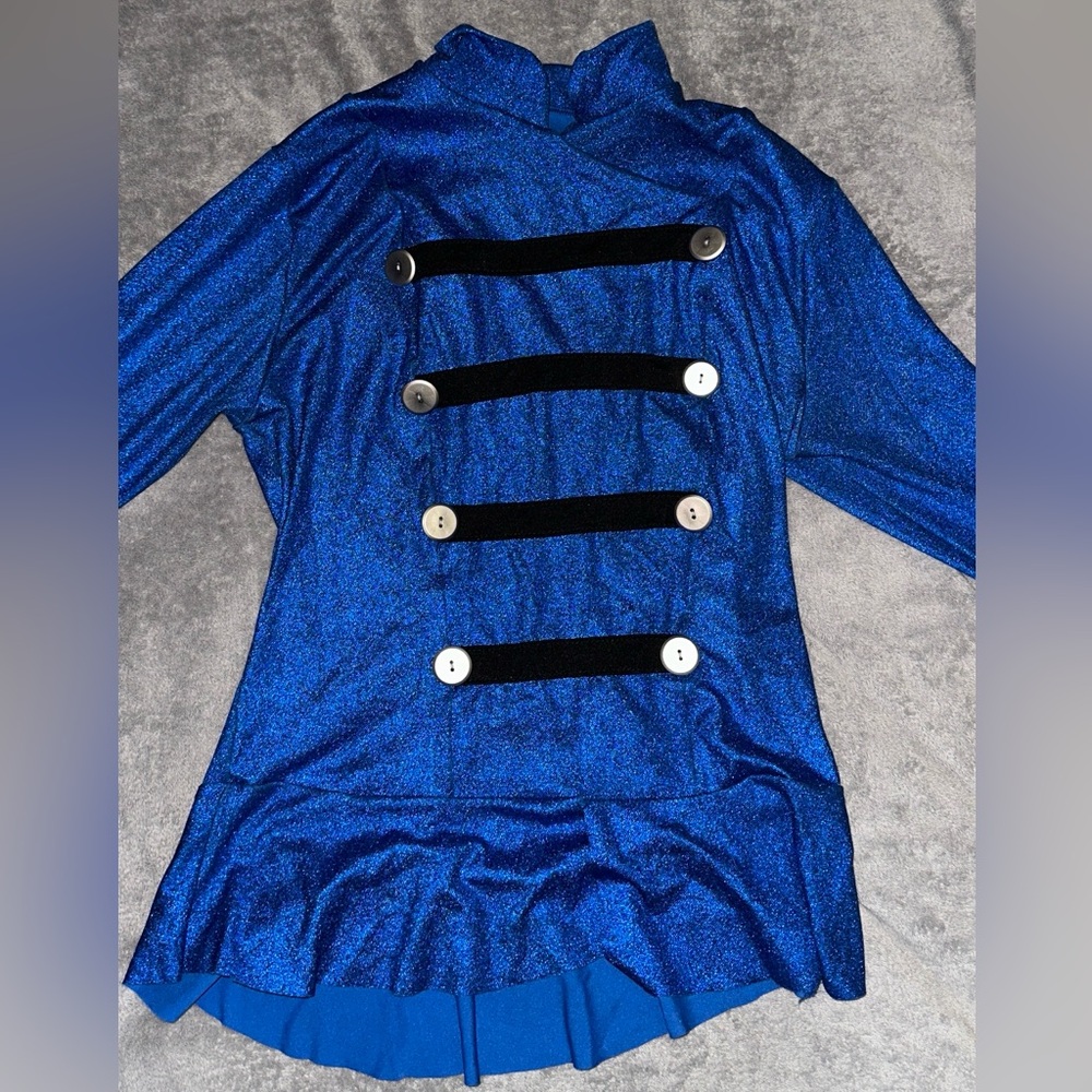 Soldier Costume top- Blue Shimmer Halloween costume- Toy Soldier!